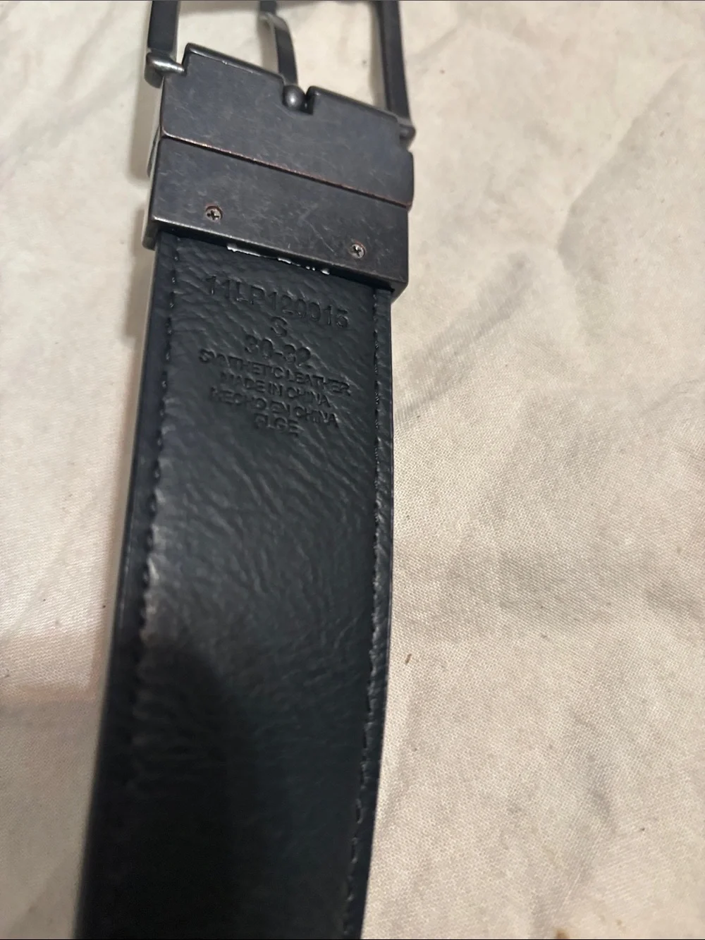 Levi's Brown Leather Belt with Matte Black Buckle